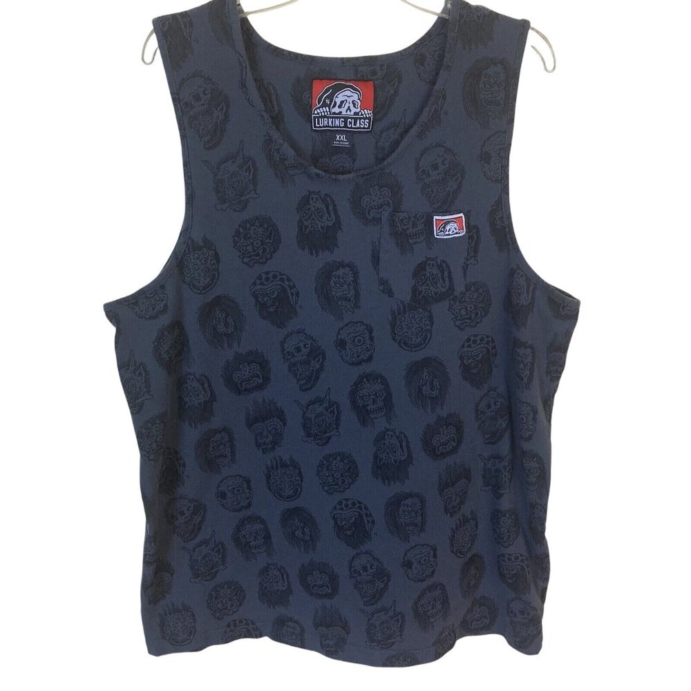 Lurking Class Skull Mens 2X Tank Top Streetwear Cotton Shirt Skater